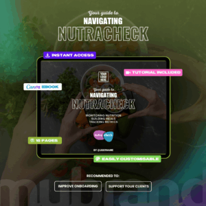 Slide Deck - Nutracheck User Guide