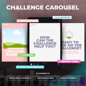 Challenge Accepted - Promo Launch Carousel - Feminine Theme